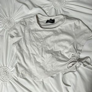 white crop top